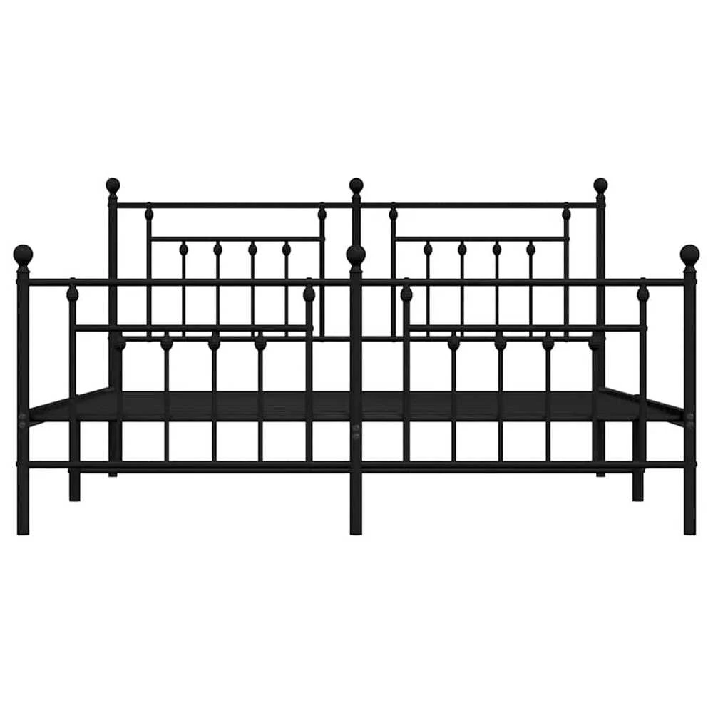 Lova Lovos rėmas su galvūgaliu/kojūgaliu, juodas, 183x213cm, metalas