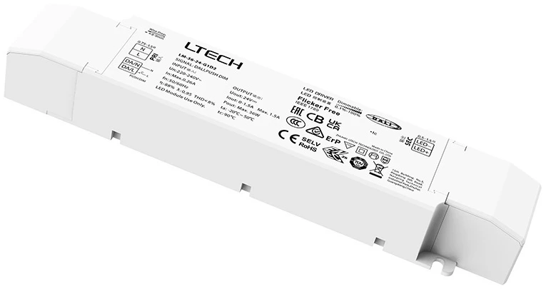 Ltech 36W 12VDC DALI-2 valdomas LED maitinimo šaltinis