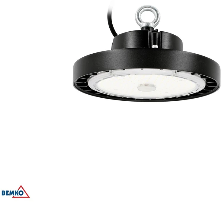 Bemko 150W LED UFO šviestuvas VOYAGER, juodas, 4000K, IP65, 120°