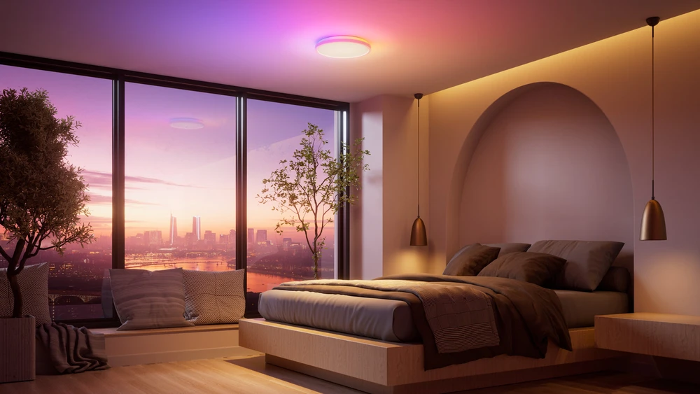 Lubinis šviestuvas Nanoleaf Smart Multicolor Ceiling Light, baltas