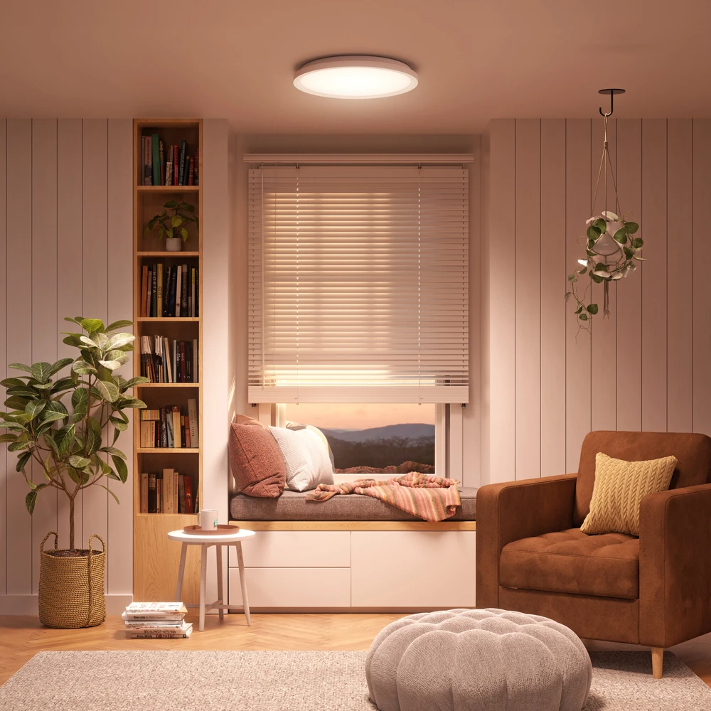 Lubinis šviestuvas Nanoleaf Smart Multicolor Ceiling Light, baltas