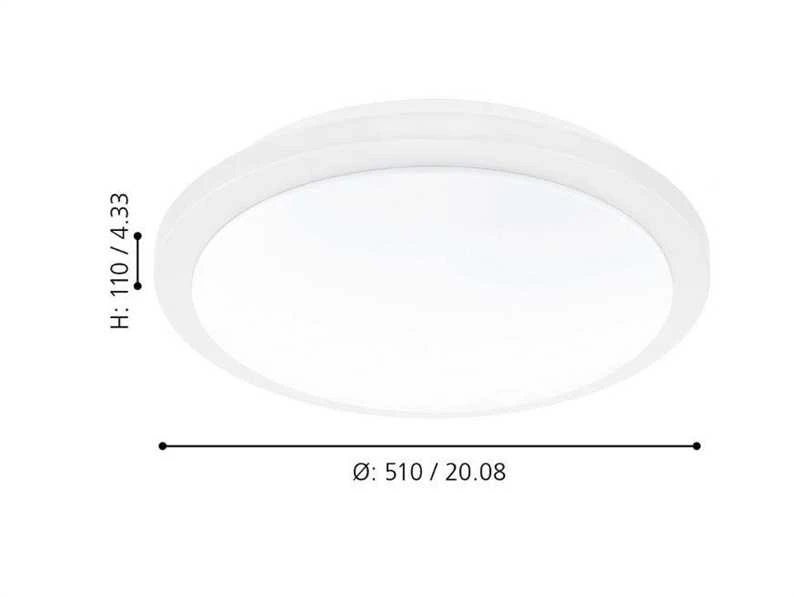 Lubinis šviestuvas Šviestuvas plafonas Eglo COMPETA, 26 W, 2700 - 4000 °K
