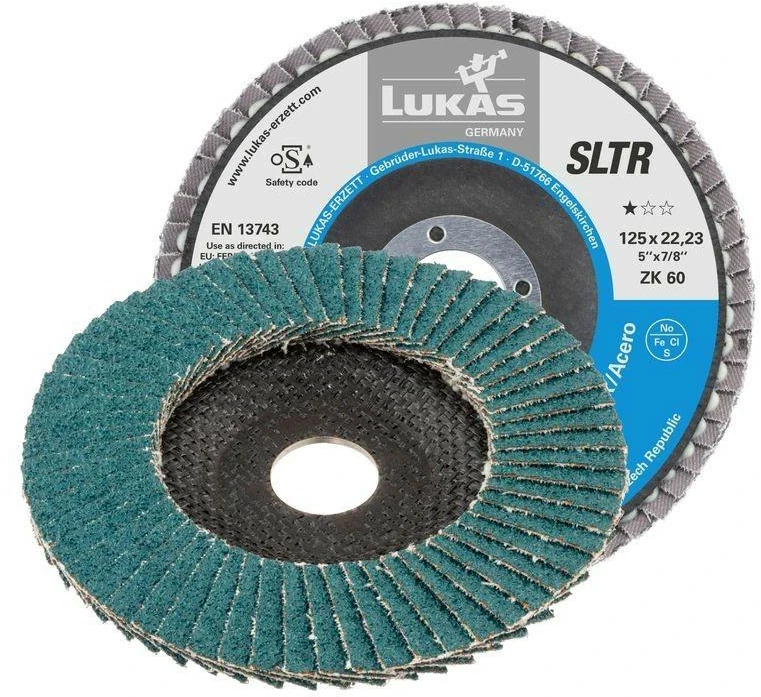 Lukas Erzett LUKAS LAMELEINIS ŠLIFAVIMO DISKAS 125mm P 80 SLTR INOX CIKONINIS