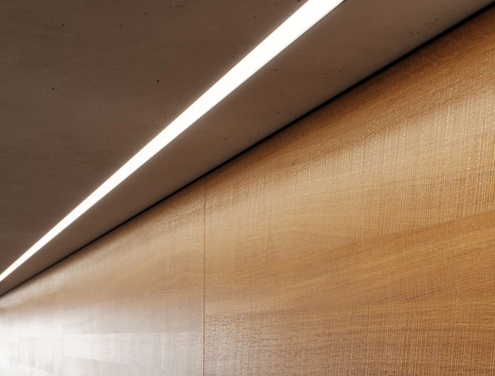 LUMINES Profilis aliuminis anoduotas LED juostoms įleidžiamas, priglaistomas, HIRO, 3m