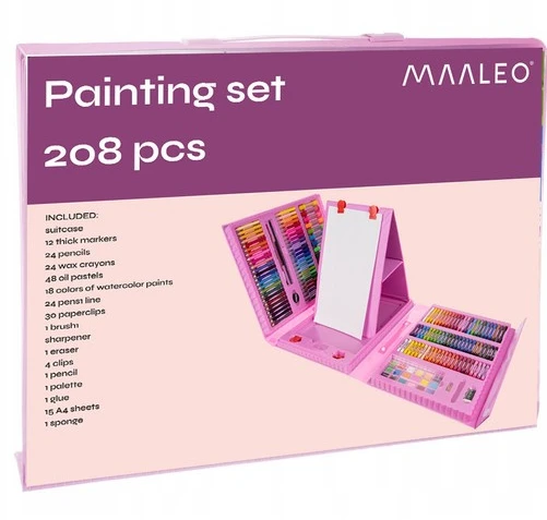 Maaleo Tapybos rinkinys 208 vienetai lagamine