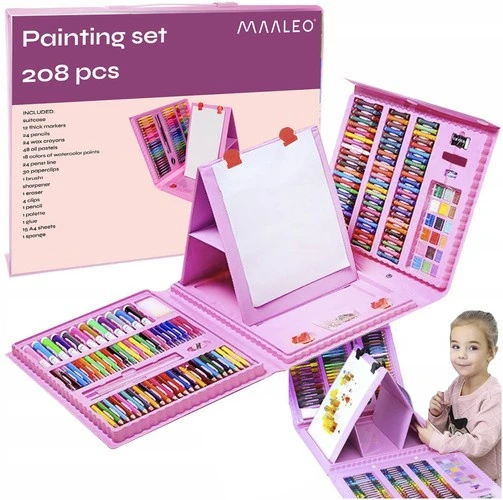 Maaleo Tapybos rinkinys 208 vienetai lagamine