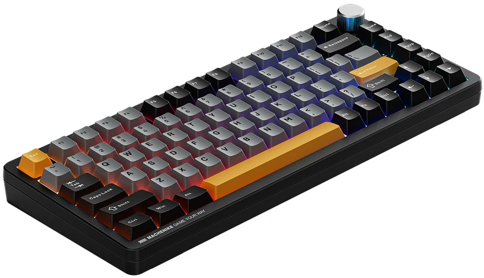 Machenike K600-B82W Belaidė mechaninė su pašvietimu Klaviatūra žaidimams GR Sidabrinis Switch - Juodas