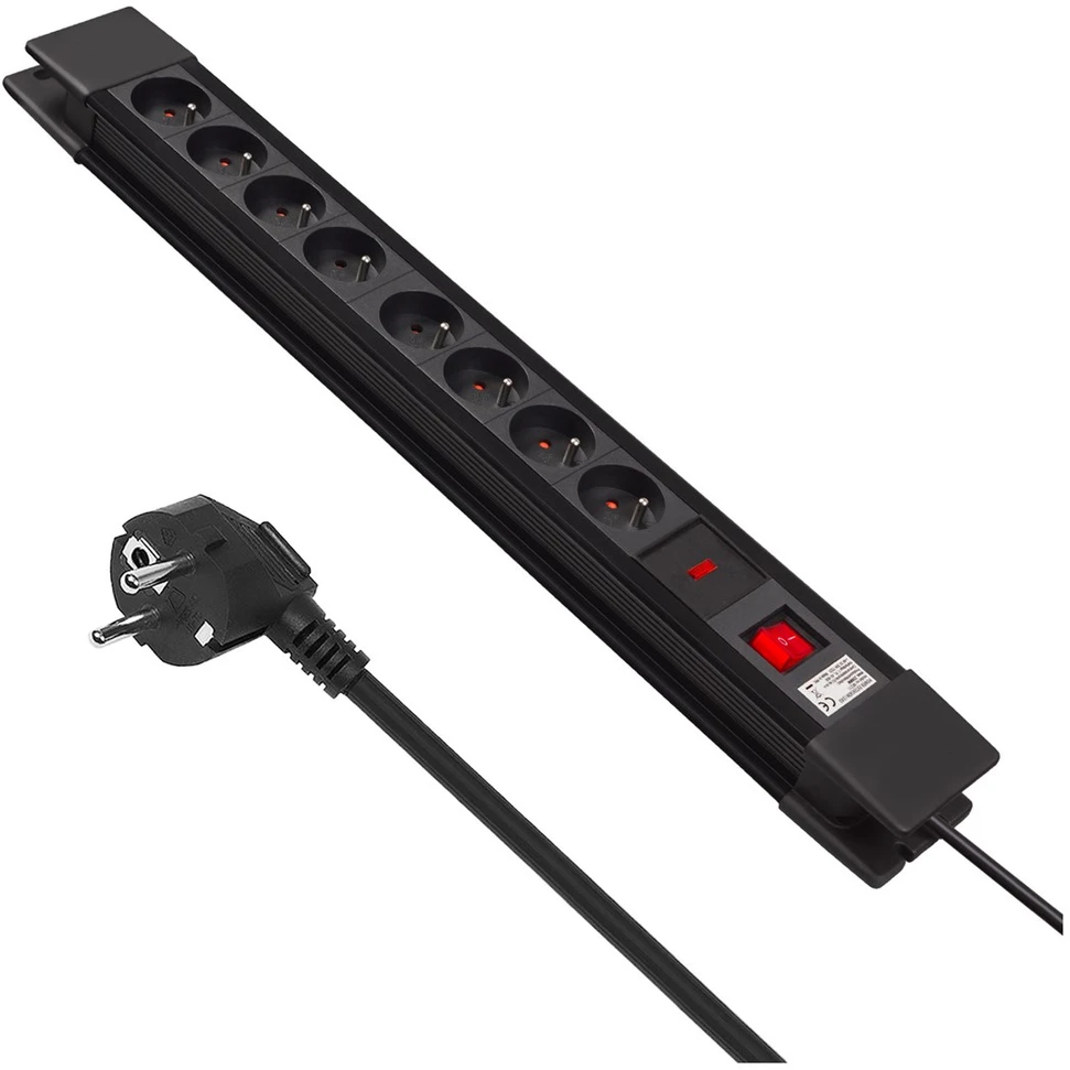 MACLEAN MCE11 Maclean MCE11 Power Strip 8 lizdas su jungikliu