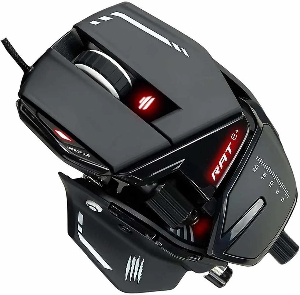 Žaidimų pelė  Mad Catz R.A.T. 8+, juoda