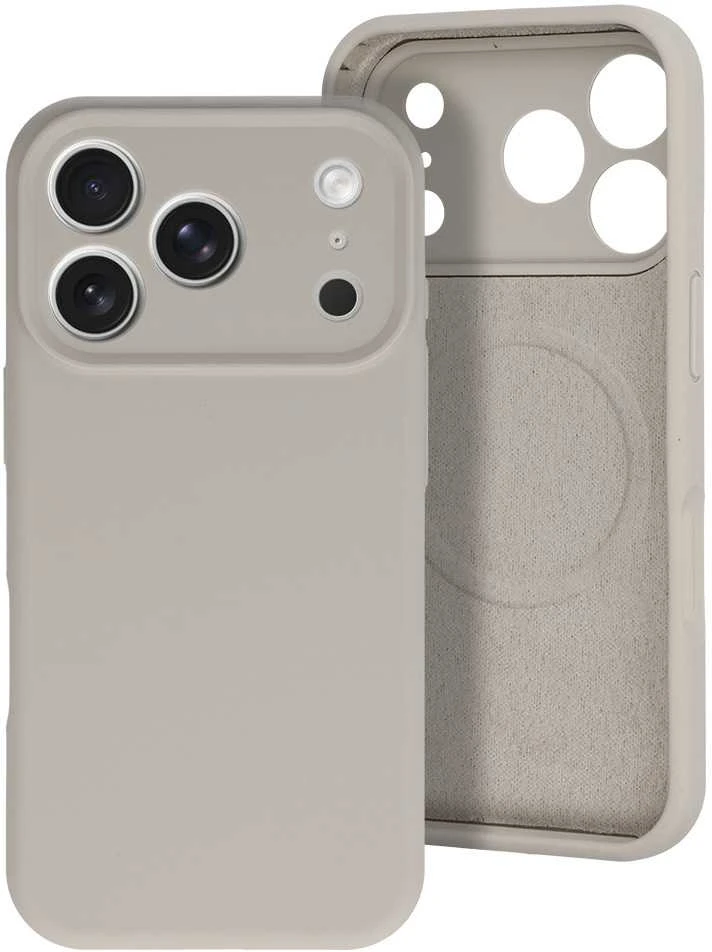 MagColor Pure dėklas skirtas Apple iPhone 17 Pro Max sidabrinis