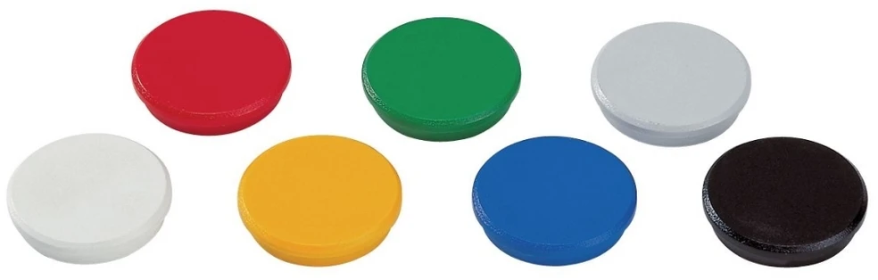Magnetai Dahle, 24mm, 6vnt., raudonos spalvos