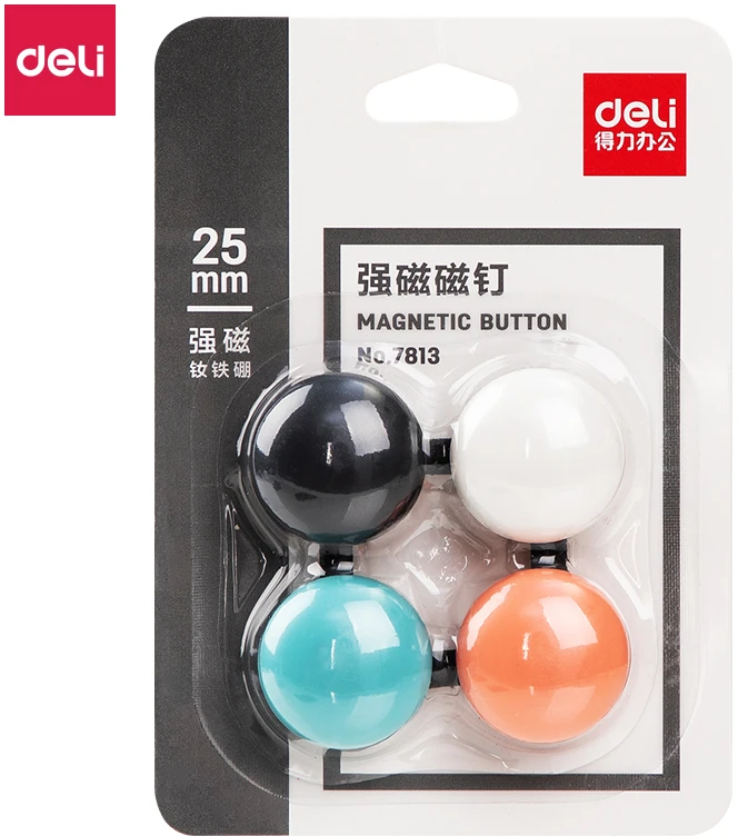 Magnetai DELI 7813, 25mm, 4vnt
