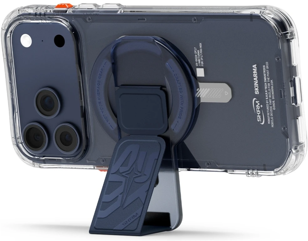 Magnetinė rankena Skinarma Arch XE Phaze Smart Grip-Stand mėlynas