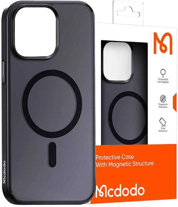 Magnetinis dėklas McDodo, skirtas iPhone 15 Pro Max (juodas)