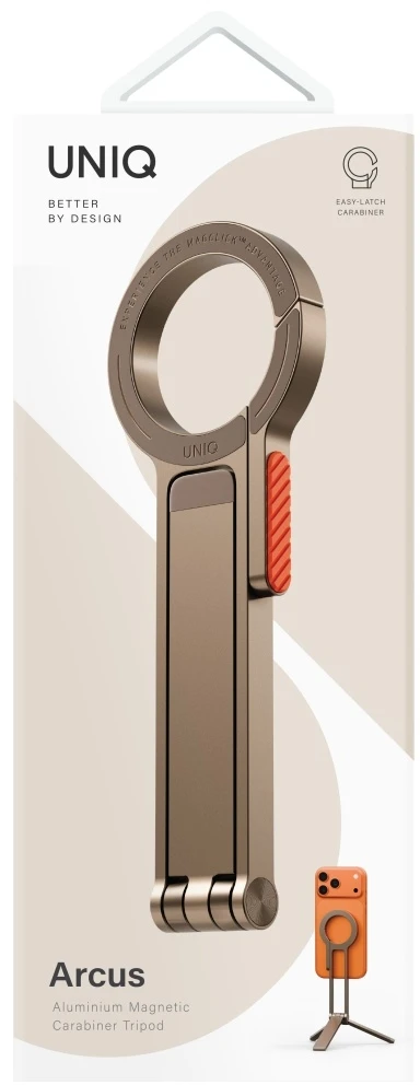 Magnetinis laikiklis UNIQ Arcus TriPod stovas, šampano spalvos