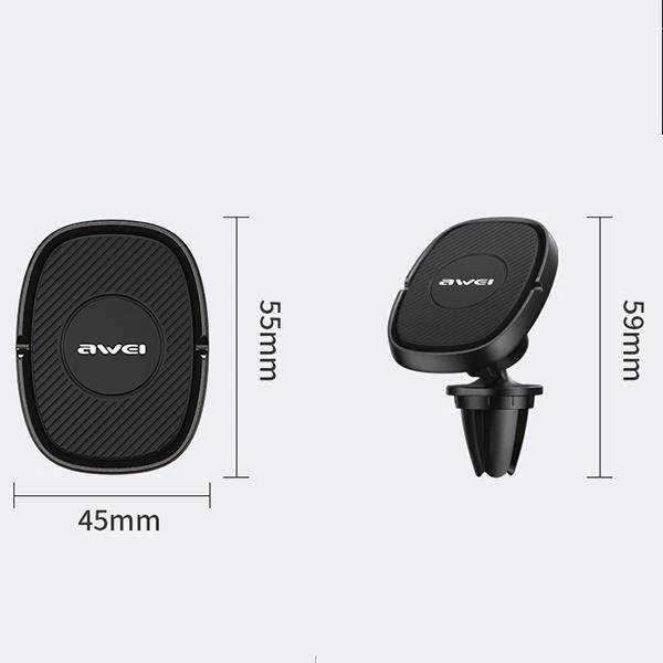AWEI magnetic car holder X21 for air vent juodas