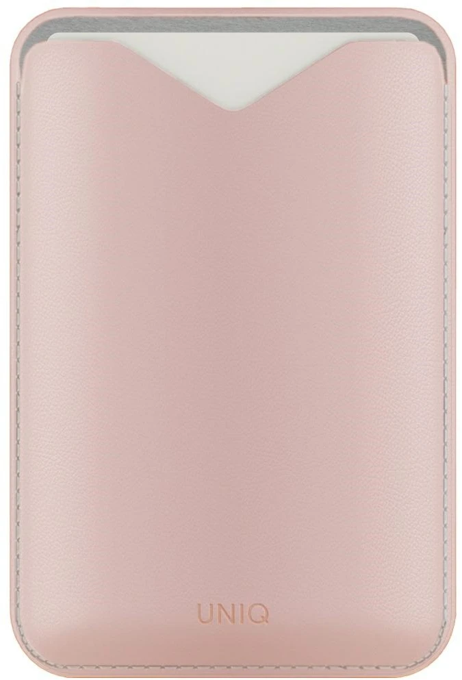 Dėklas Magnetic wallet UNIQ Lyden Evo stand phone rožinės spalvos