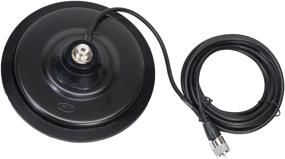 Magnetinis pagrindas PNI 170/PL 170 mm, plonas, su 4m kabeliu ir PL259 jungtimi