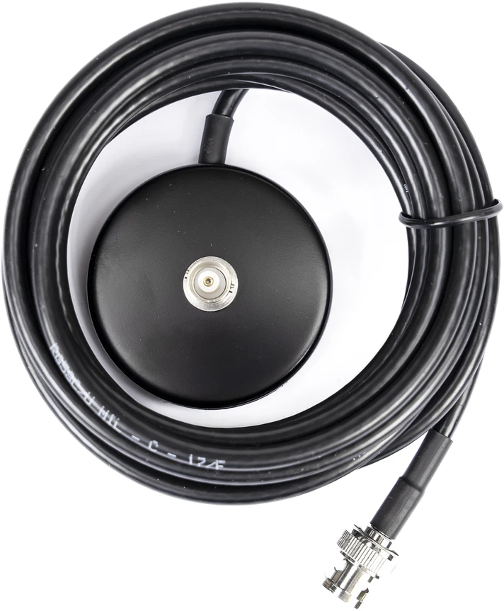 Magnetinis pagrindas PNI su BNC jungtimi (kištukas-lizdas), 55 mm, laidas 3 metrai