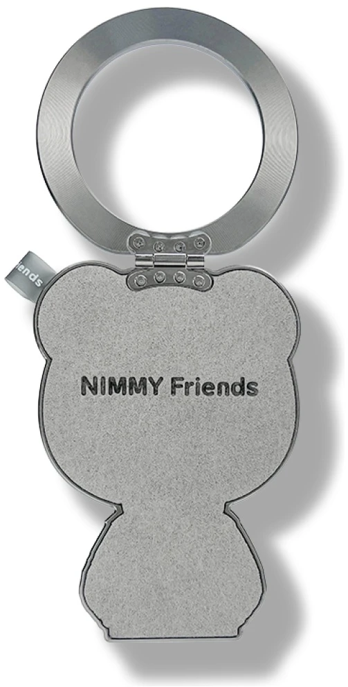 Magnetic pendant Nimmy Cool&Cute 2.0 Bear pilkos spalvos
