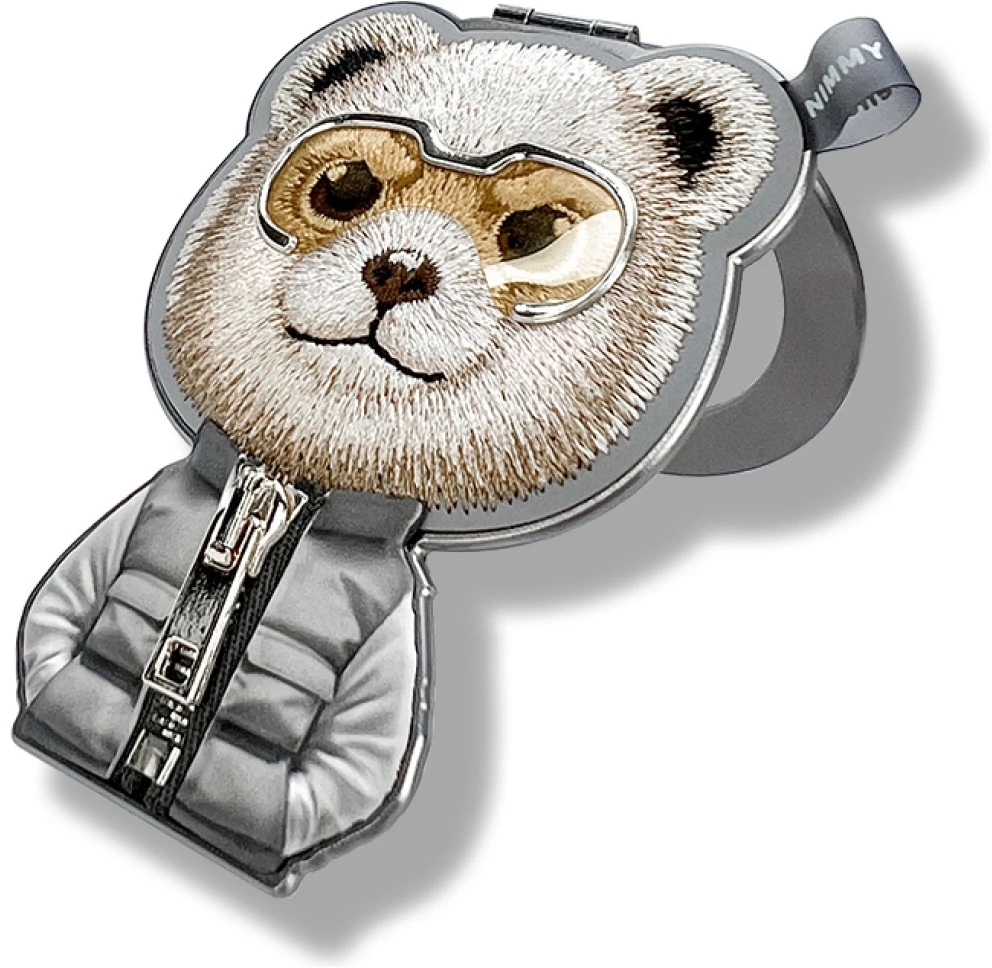 Magnetic pendant Nimmy Cool&Cute 2.0 Bear pilkos spalvos