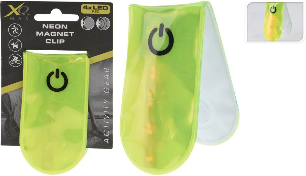 XQMAX Magnetinis atšvaitų segtukas su 4 LED