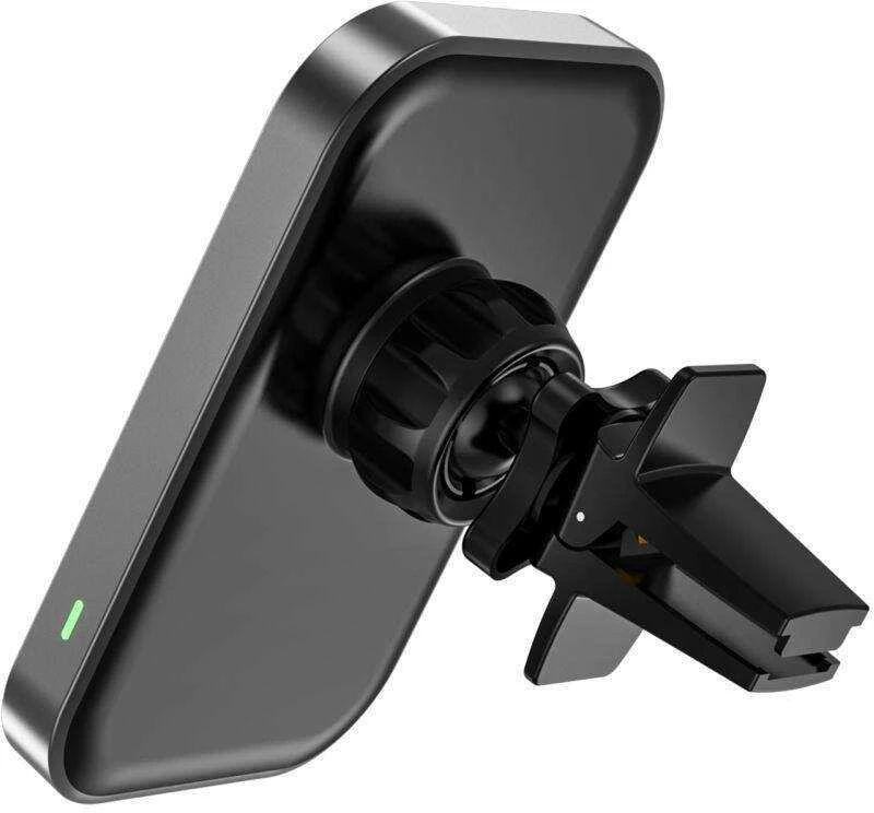 MagSafe Automobilinis laikiklis su 15W belaidžiu įkrovimu for Supply / ventiliacijos grotelėms USB-C Tech-Protect CW19 juodos spalvos