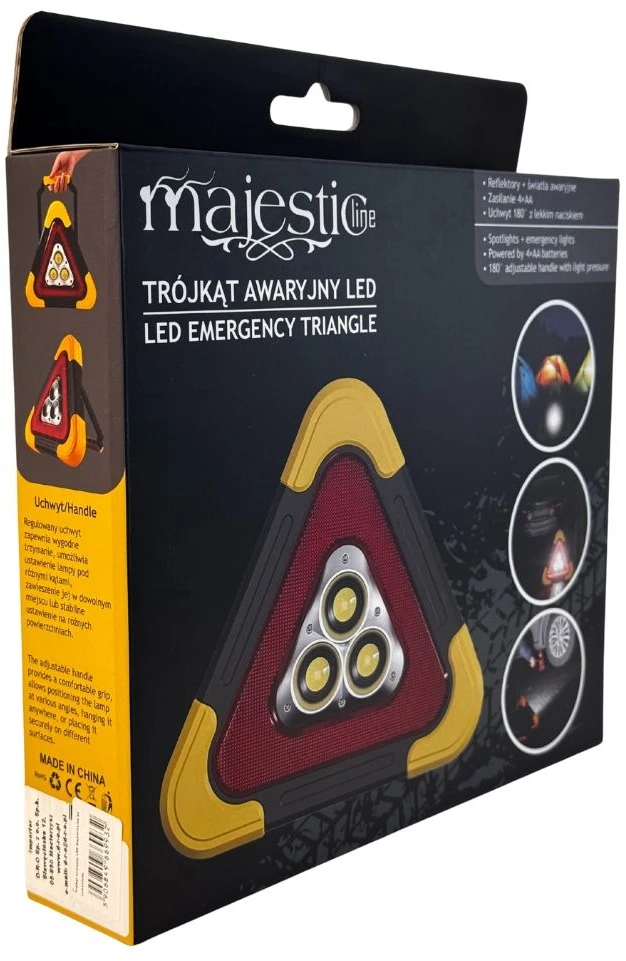 „MajesticLine“ LED avarinis trikampis automobiliui