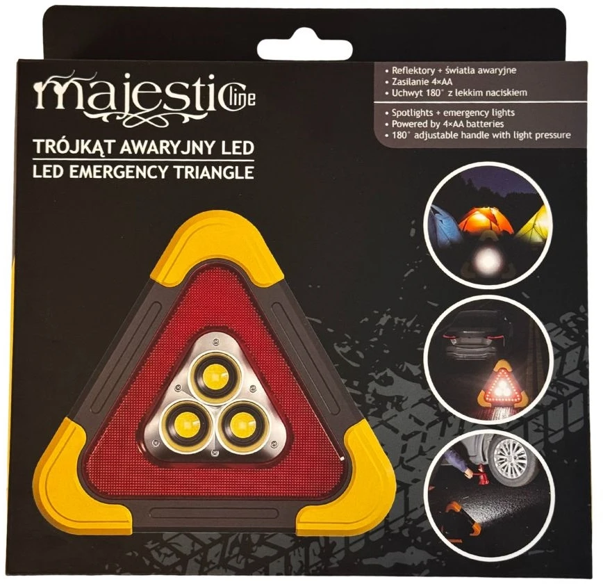 „MajesticLine“ LED avarinis trikampis automobiliui