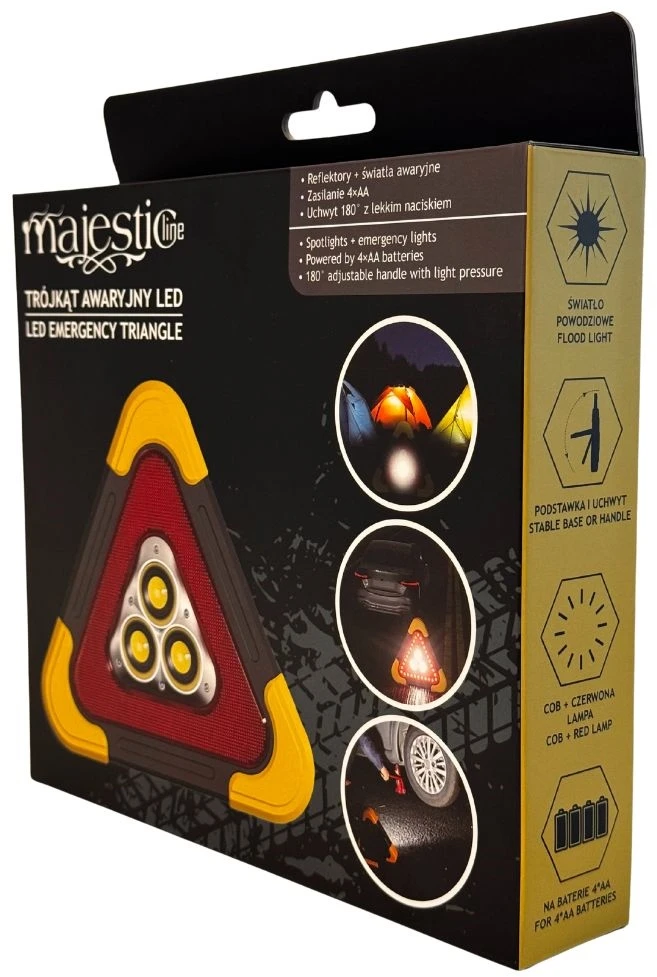 „MajesticLine“ LED avarinis trikampis automobiliui