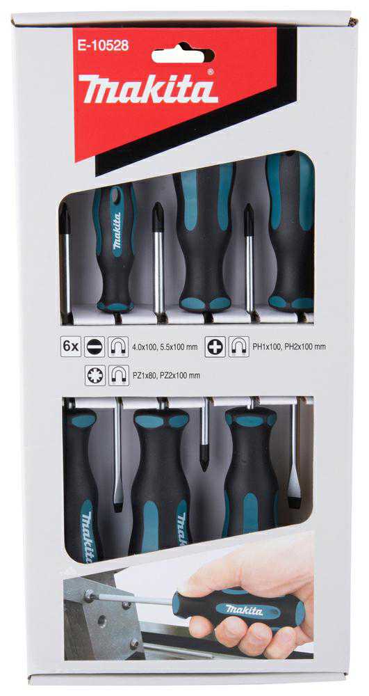Makita Atsuktuvų rinkinys 6 vnt E-10528