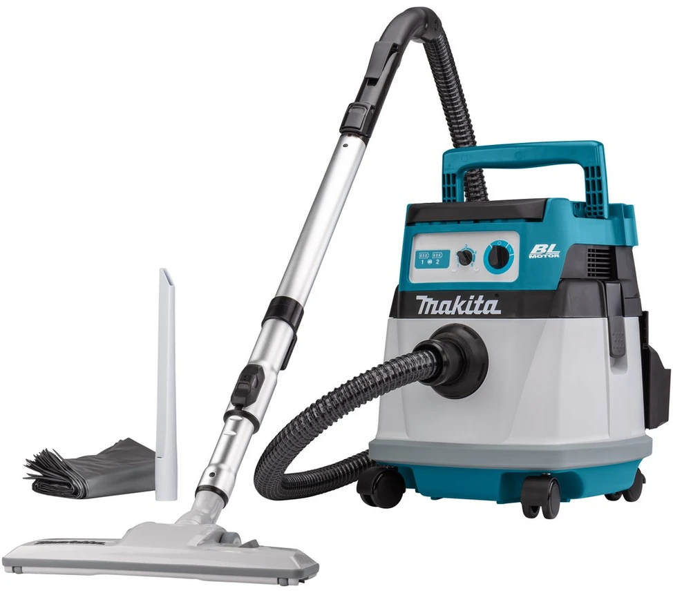 Makita DVC155LZX2 Akumuliatorinis dulkių siurblys 2x18 V Li-ion; Be akumuliatorių ir kroviklio! RAMIOJE!
