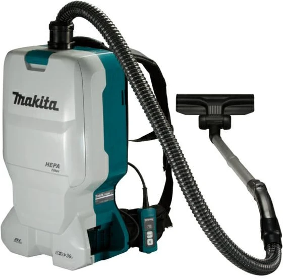 Makita DVC660Z Akumuliatorinis (kuprinė) dulkių siurblys 2x18 V Li-ion, komplektuojama be akumuliatorių ir kroviklio!