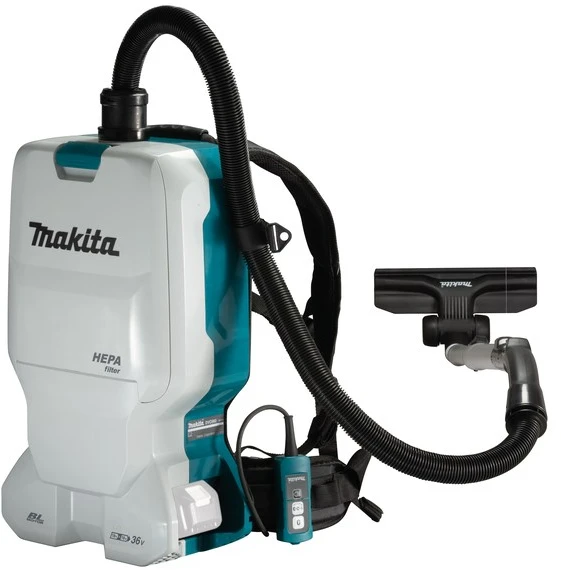 Makita DVC660Z Akumuliatorinis (kuprinė) dulkių siurblys 2x18 V Li-ion, komplektuojama be akumuliatorių ir kroviklio!