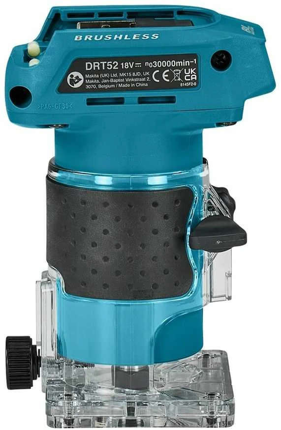Makita DRT52Z Akumuliatorinis freza 6mm, 30.000 r/min, komplektuojama be akumuliatorių ir kroviklio!
