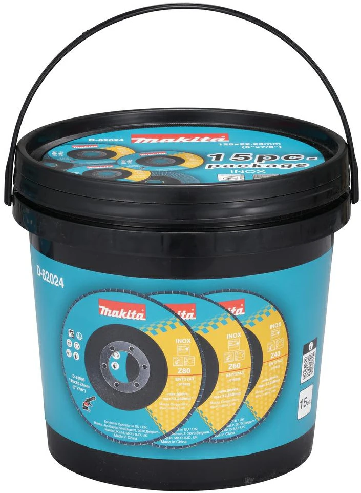MAKITA LAMELEŠINIS ŠLIFAVIMO DISKAS RINKINYS 15vnt P40/P60/P80 KAUPELIS