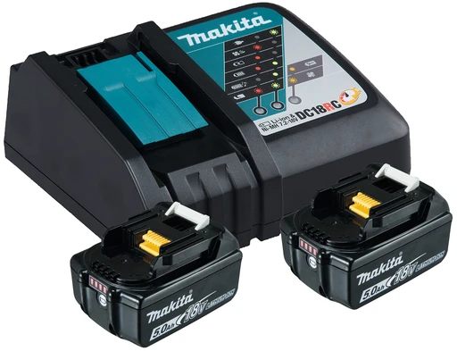 Makita Akumuliatorių ir kroviklio rinkinys 197570-9; 18 V; 2x5,0 Ah