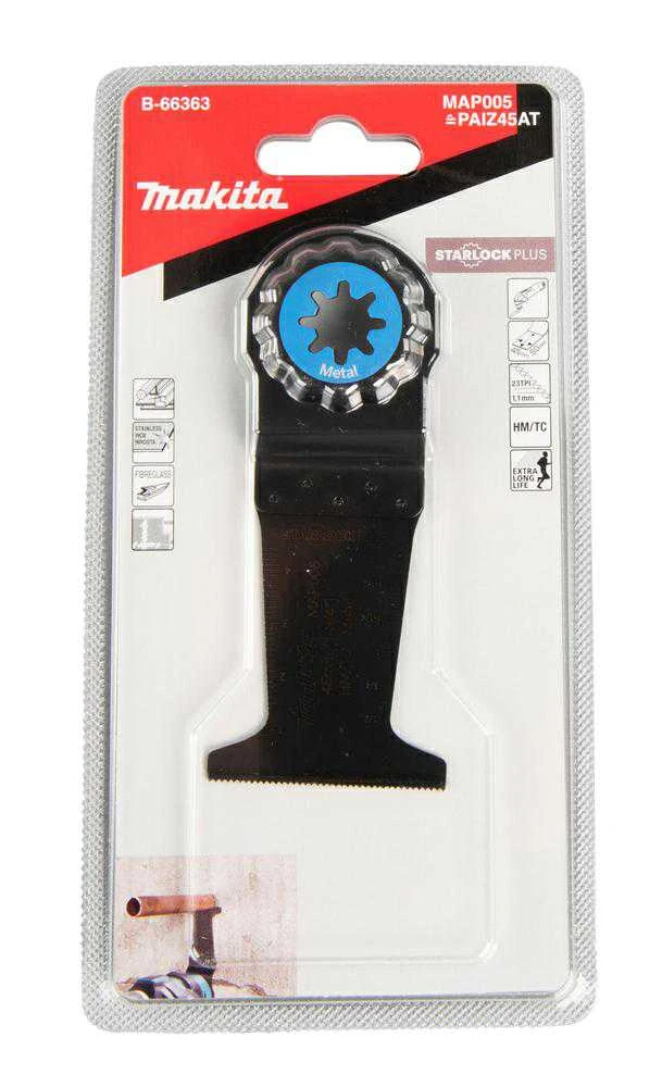 Makita Įgilinamieji pjovimo diskai 45mm B-66363 Starlock Plus • 23 TPI • TC / HM • MAP005 • Metalui