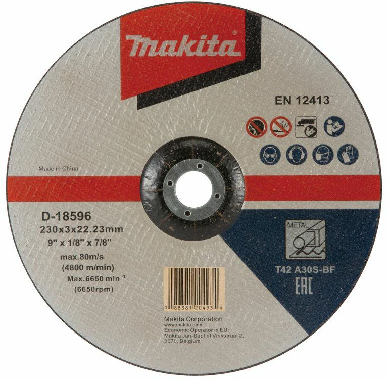 MAKITA PJOVIMO DISKAS METALUI 230mm x 3,0mm A30S