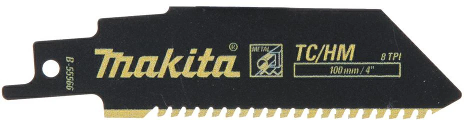 Makita Tiesinio pjūklo pjūklelis TC/HM 100x1,25mm (8tpi), 1Vnt., Metalui B-55566