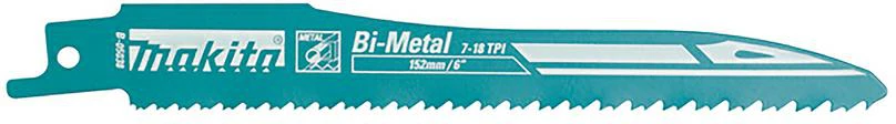 Makita SUPER EXPRESS Tiesinio pjūklo pjūkleliai BIM 152x0,9mm 7-18Tpi, 25Vnt., Metalui B-05038-25