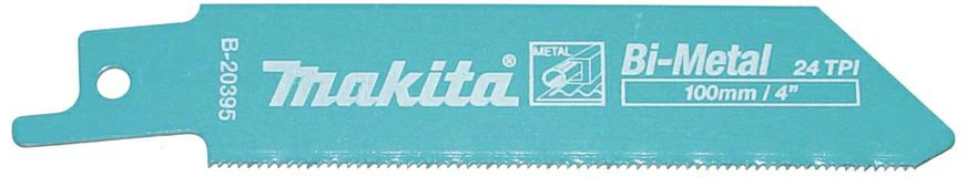Makita Tiesinio pjūklo pjūkleliai BiM 100x0,9mm (24tpi), 5Vnt., Metalui 0,7-3mm B-20395