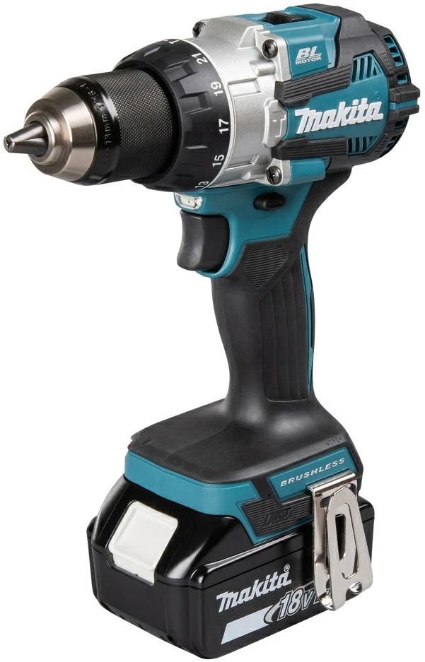 MAKITA SMŪGINIS SUKTUVAS-GRĘŽTUVAS 18V DHP489RTJ 73/40Nm 2×5,0Ah