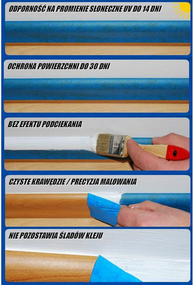 Mako Blue Mėlyna dažymo juosta MAKO 38mm x 40m 2vnt.