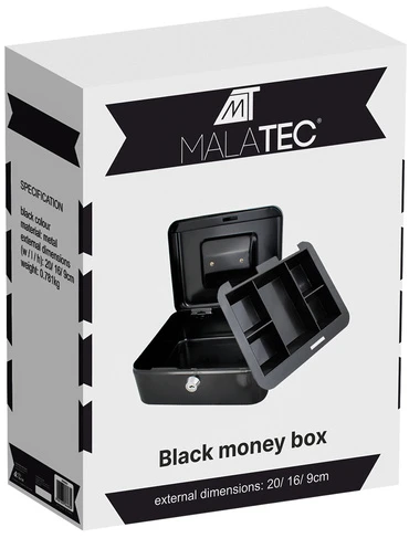 Malatec Rakinama metalinė pinigų dėžutė seifas