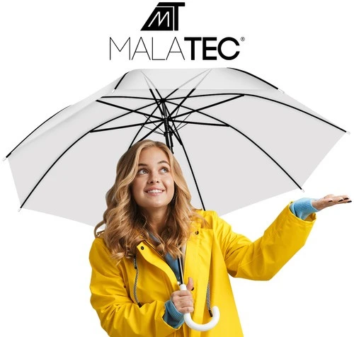 Malatec Skaidrus baltas skėtis