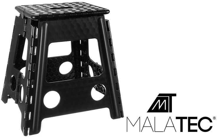 Malatec Juoda sulankstoma taburetė 39 cm