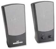 Kompiuterio kolonėlės Manhattan 2150 Series 2.0 Speaker System, USB, juodos spalvos, 161725
