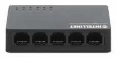 Šakotuvas Intellinet Manhattan 5-Port Gigabit Ethernet jungiklis, darbalaukio dydis, plastikinis, IEEE 802.3az (Energy Efficient Ethernet), Juodas, 561747