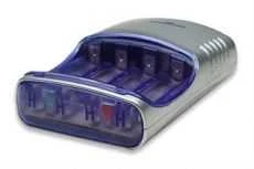 Manhattan Fast Baterija Charger, AA+AAA, Two-Hour Cycle, Holds Up to Four Batteries, komplekte 4 x 2300mAh akumuliatoriai, 419086